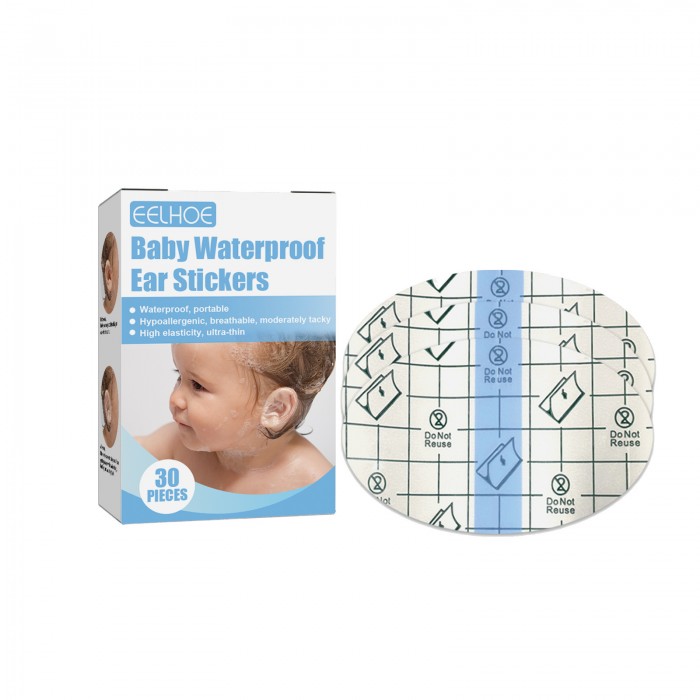 Baby waterproof ear patches (3 boxes of value pack) Baby bath shampoo and ear protection