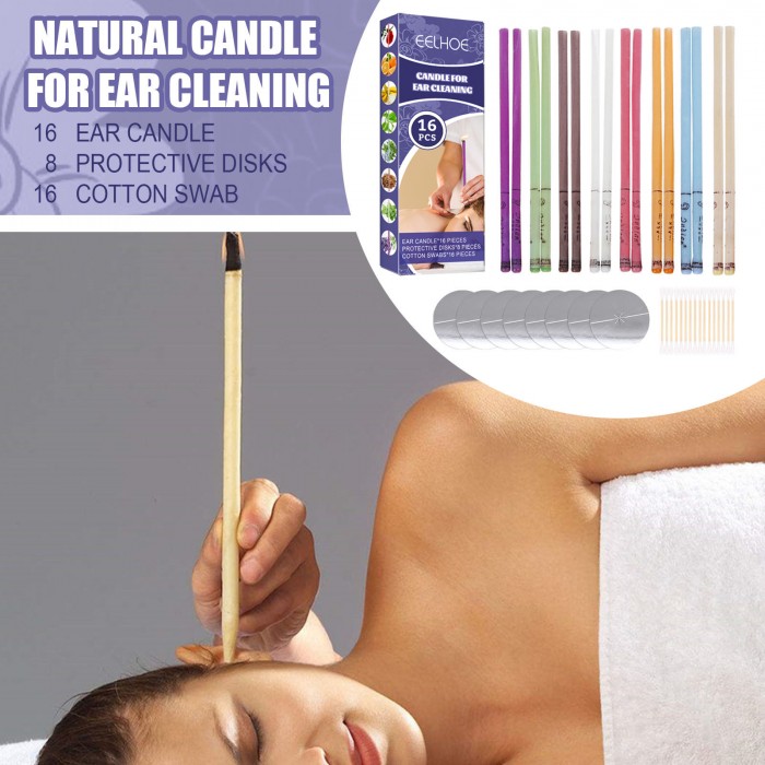 Ear candle care set (3 boxes of value pack) earwax cleaning multi-flavor mixed ear candle