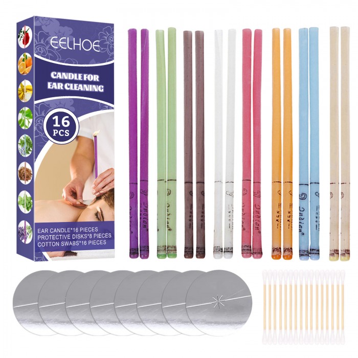 Ear candle care set (3 boxes of value pack) earwax cleaning multi-flavor mixed ear candle