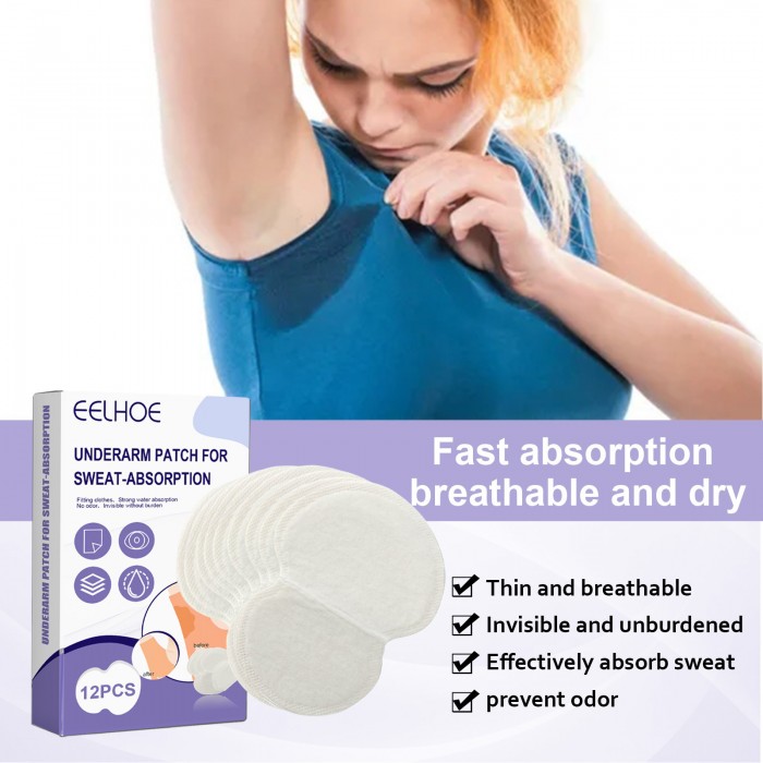 Underarm Sweat-Absorbent Pads (3 boxes of value packs) Summer lightweight underarm sweat-absorbent pads