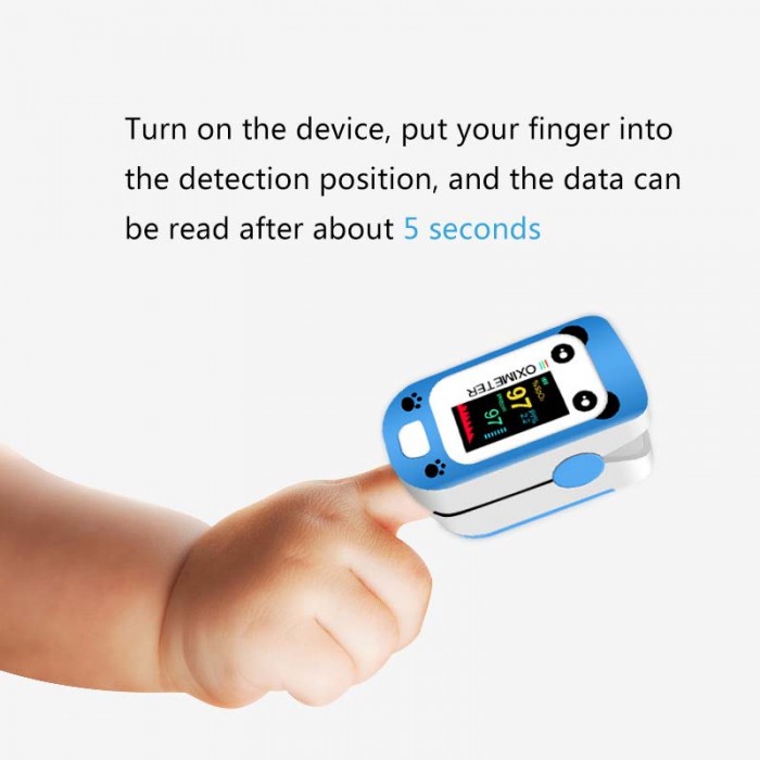 Infants and children finger clip blood oxygen saturation detector (cartoon type)