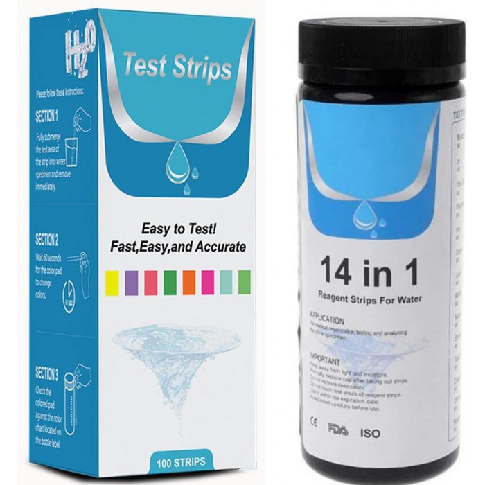 Water quality test strip 14 in 1 (50 pieces)